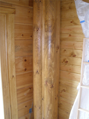 Logs around duct