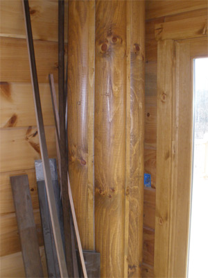 Logs around duct
