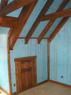 Vertical Tongue & Groove Wall